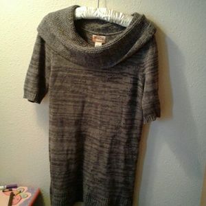 Sweater cowl neck dress